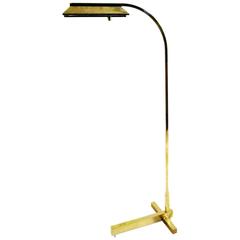 Solid Brass Casella Lighting Architectural Floor Reading Lamp