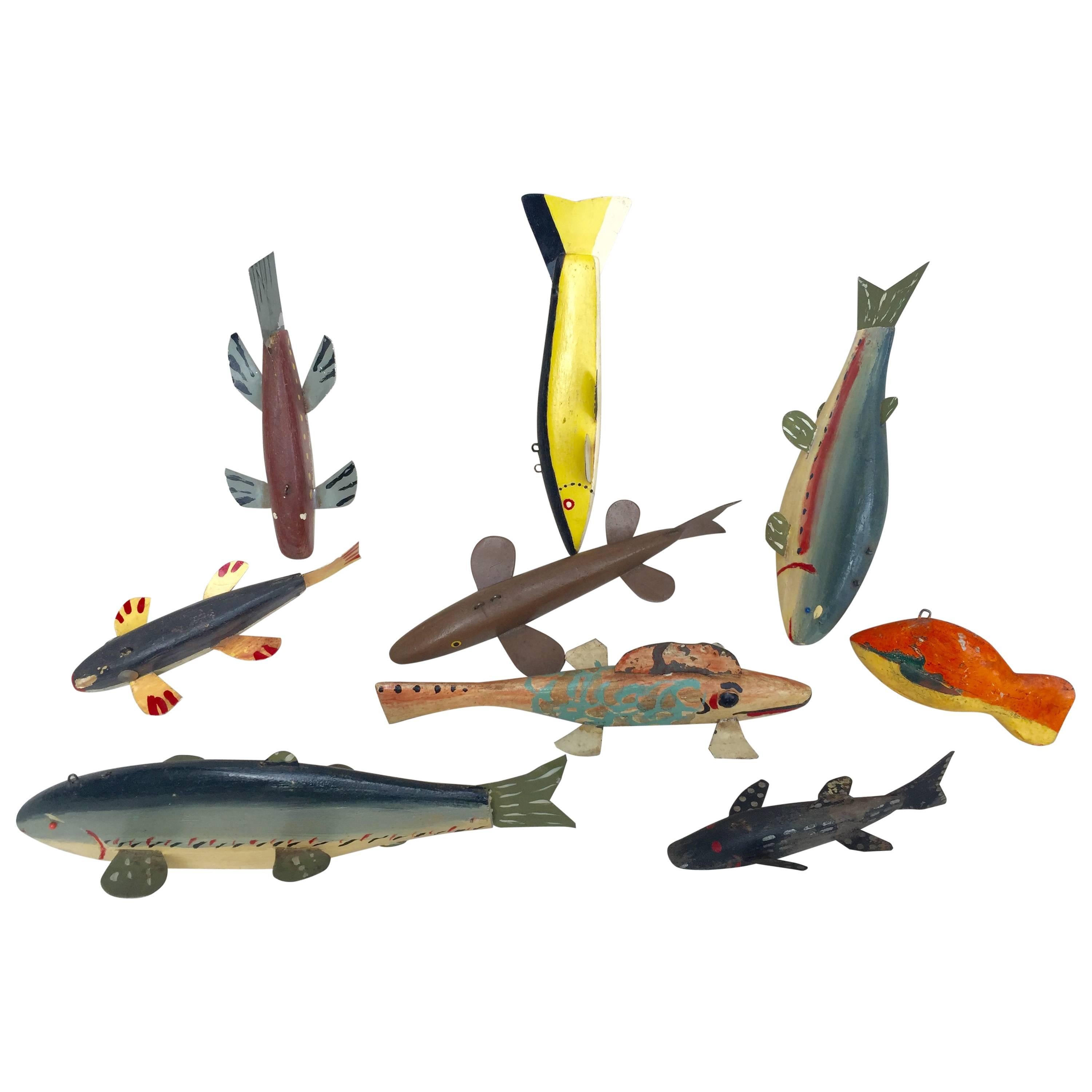 Collection of Ice Fishing Decoys For Sale