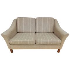 Mid-Century Retro Danish Woollen Two-Seat Sofa Settee Couch, 1960s