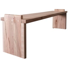 Plank Bench by Fern in Maple with Natural Finish and Brass Joinery 9