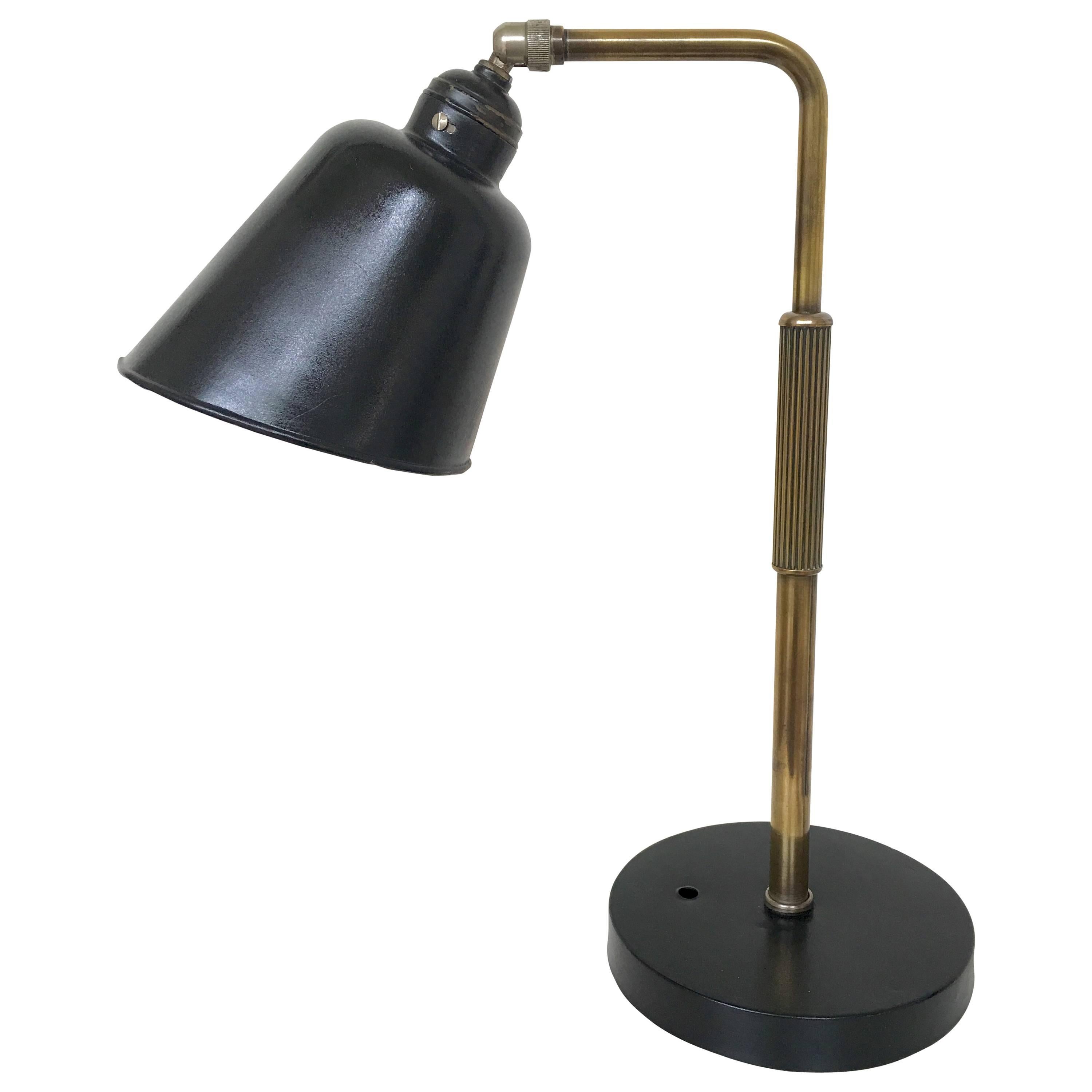 Bauhaus Style Desk Lamp in the Manner of Christian Dell  For Sale