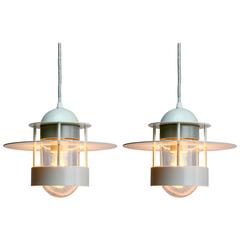 Pair of Albertslund Industrial Style Pendant Lights for Louis Poulsen