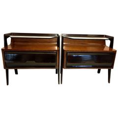 Pair of Lacquered Wood Italian Nightstands Attributed to Paolo Buffa 5