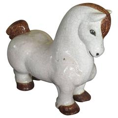 Italian Pottery Horse Sculpture