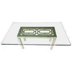 Modern Hollywood Regency Henredon Faux Goatskin Lacquer Dining Table 11