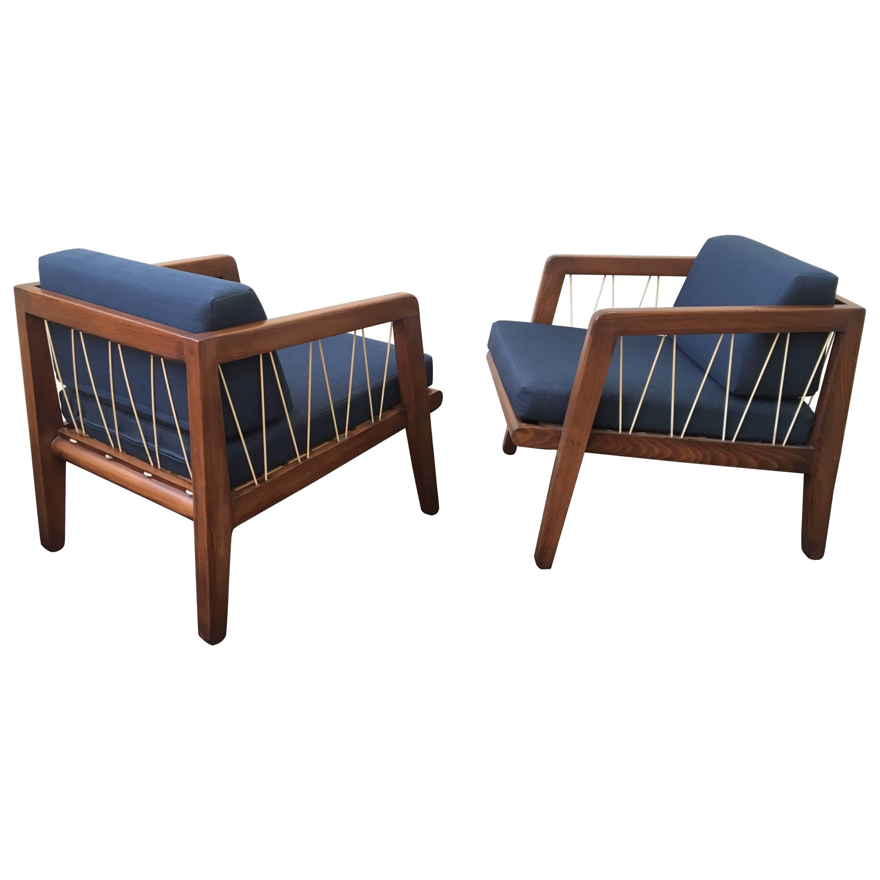 Pair of Lounge Chairs by Edward Wormley for Drexel