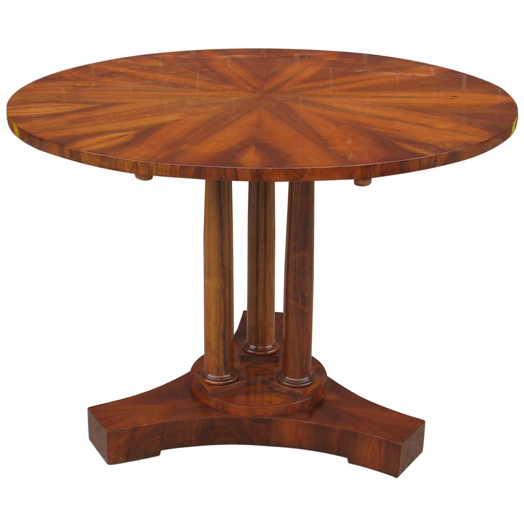 Biedermeier Tilt-Top Center Table by Master Cabinetmaker Josef Danhauser For Sale