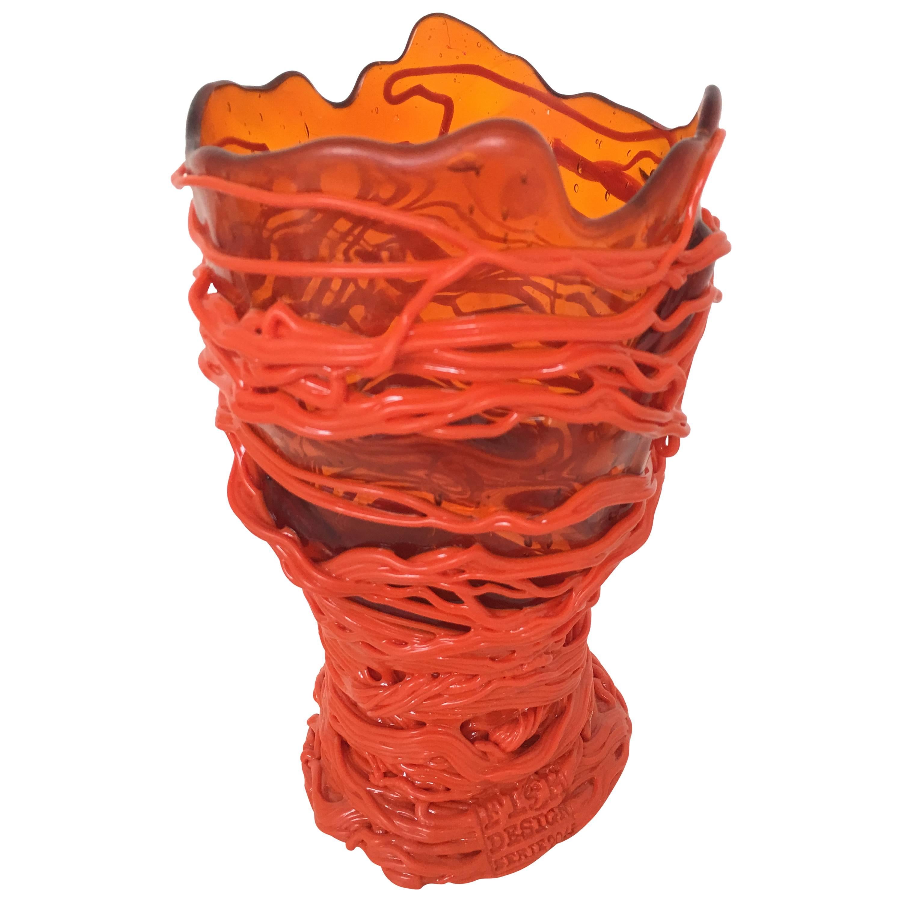 Orange Gaetano Pesce Vase For Sale