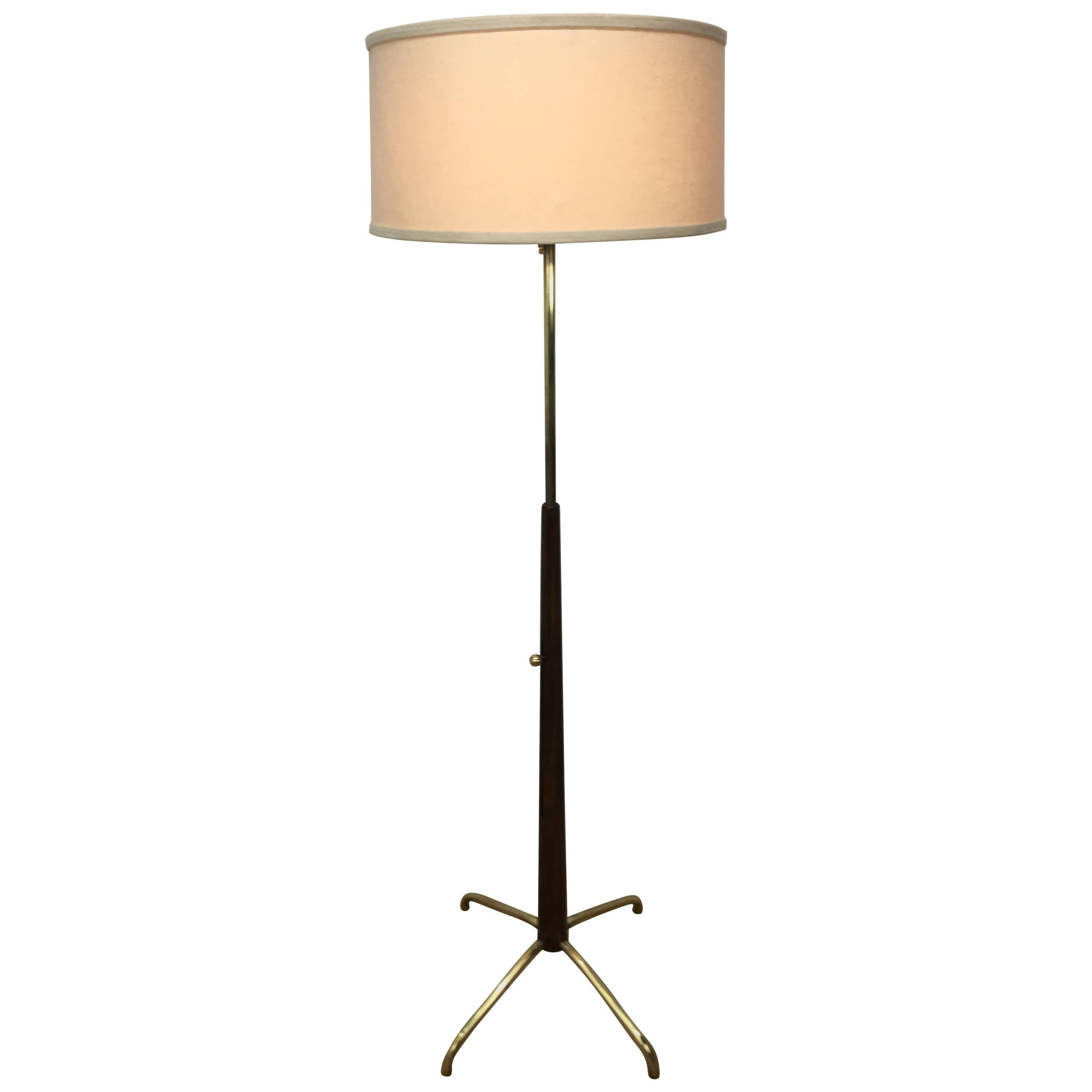 Robsjohn- Gibbons Stye Adjustable Mid-Century Floor Lamp