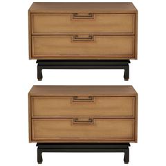 Pair of Large Low Chests or Nightstands by American of Martinsville 12