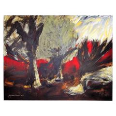 Suzanne Clune Titled “Macbeth” Abstract Expressionism 'Unframed' 9
