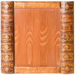 Early 20th Century Leather Book Picture Frame from England