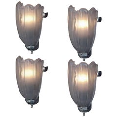 Pair Deco Streamline Sconces