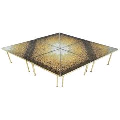 Genaro Alvarez Eight-Piece Mosaic Coffee Table