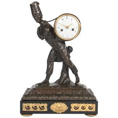 Good and Very Unusual Louis XVI Mantel Clock, circa 1780