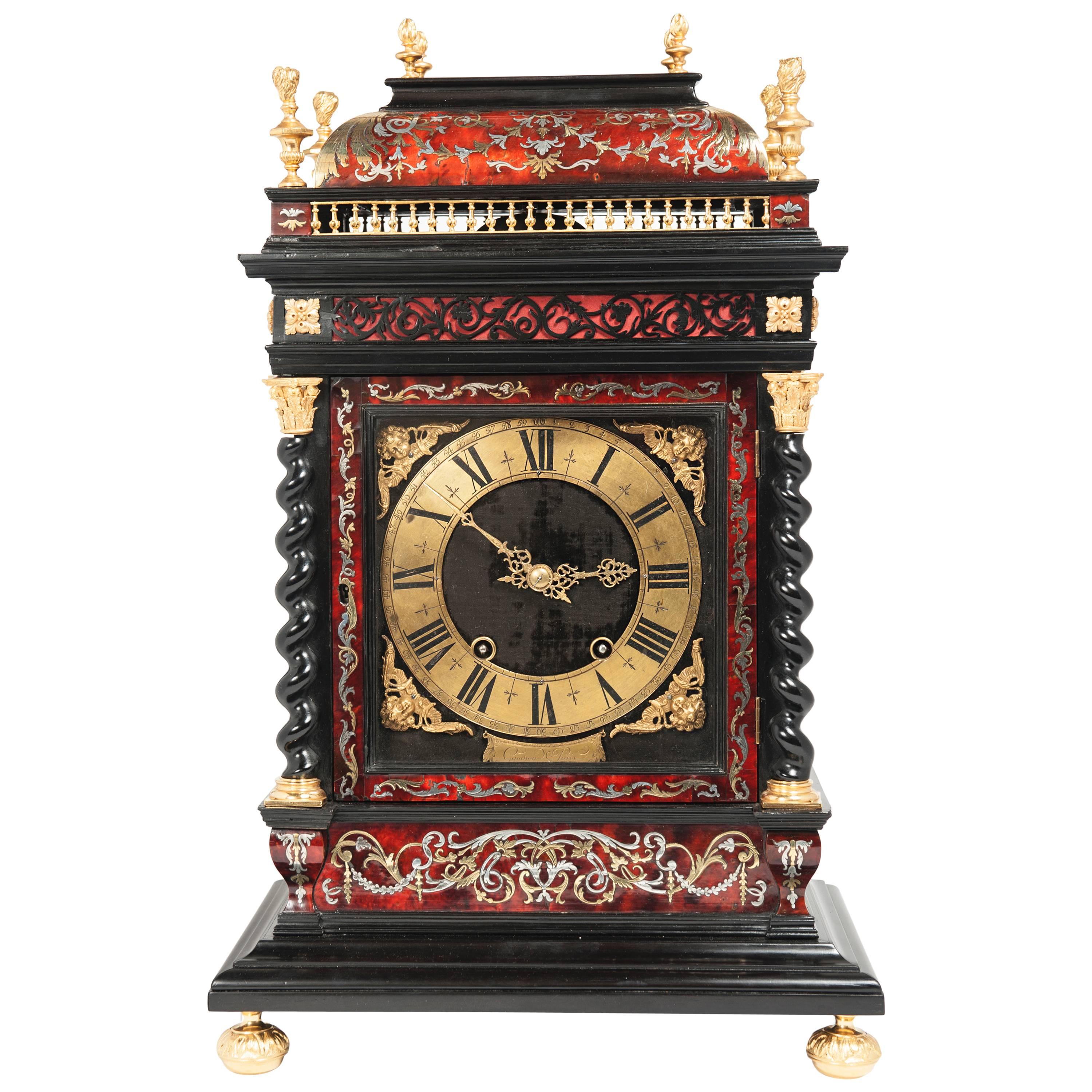 Nice Important and Very Unusual French So-Called "Religious" Table Clock For Sale