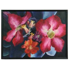 'Red Iris' Oil Painting 3