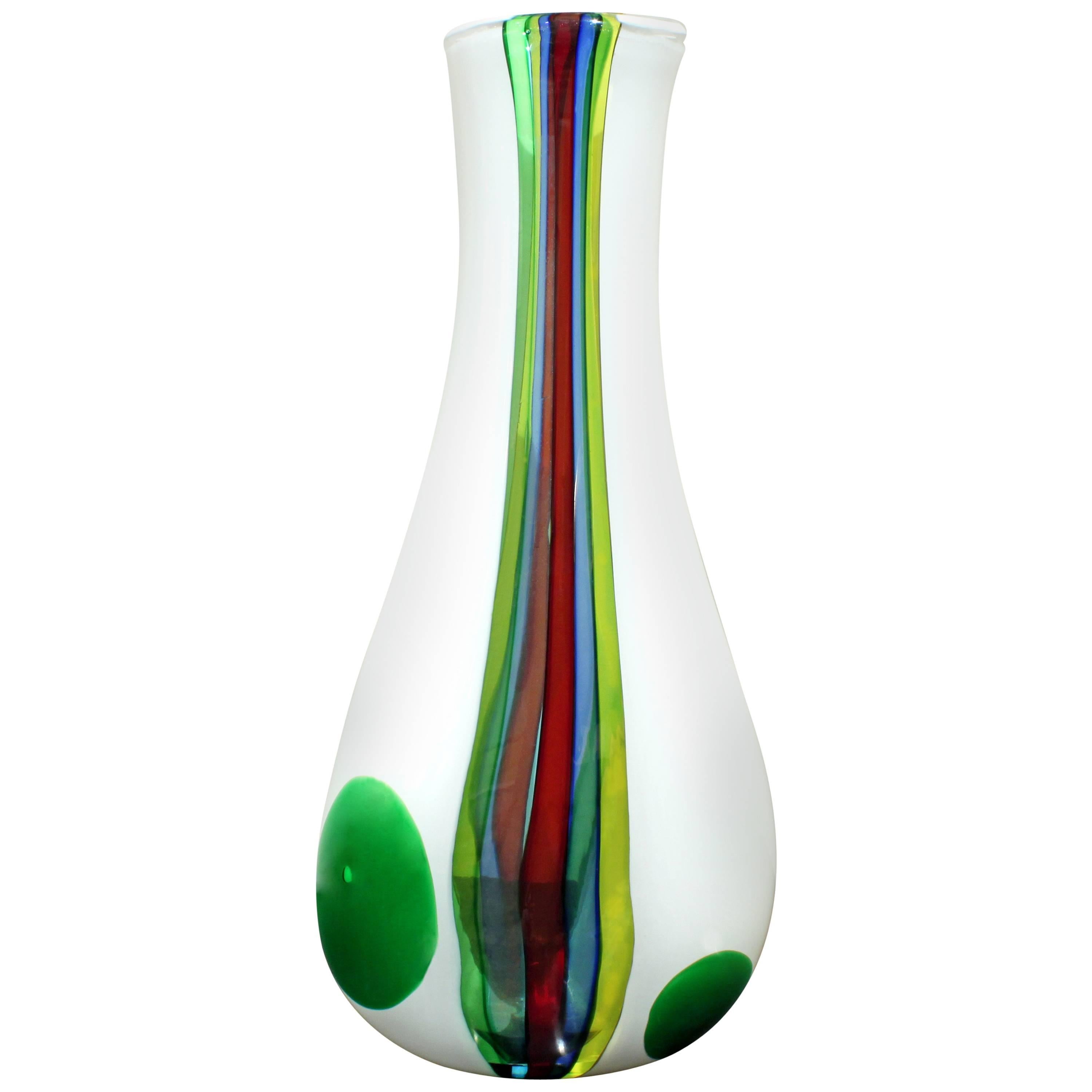 Exceptional Handblown "Spots" Vase by Anzolo Fuga for A.V.E.M.