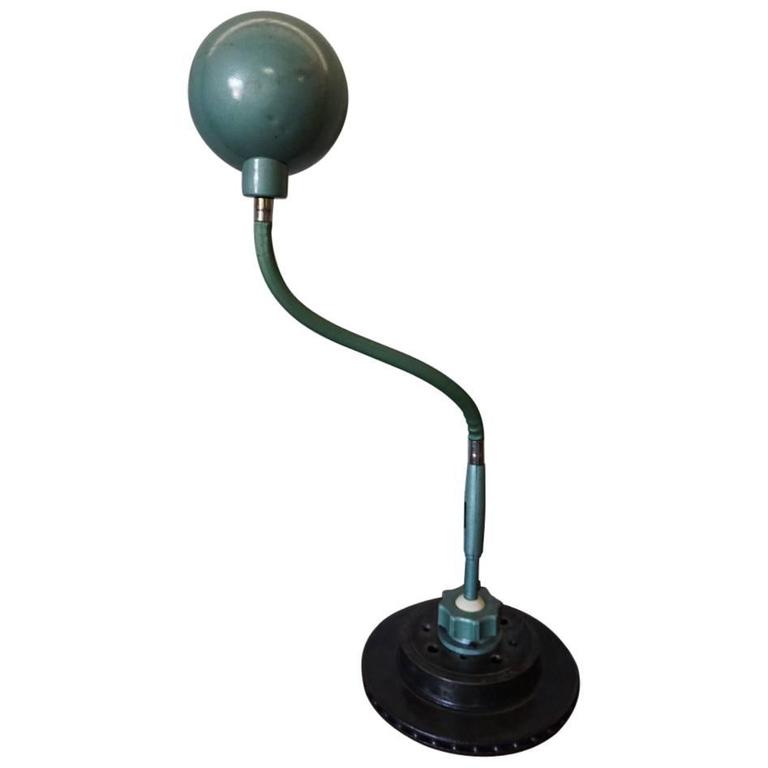 Green Industrial Flexible Desk Lamp from Lampe Adher at 1stDibs