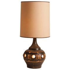Mid-Century Ceramic Lamp from Vallauris Attributed to Georges Pelletier