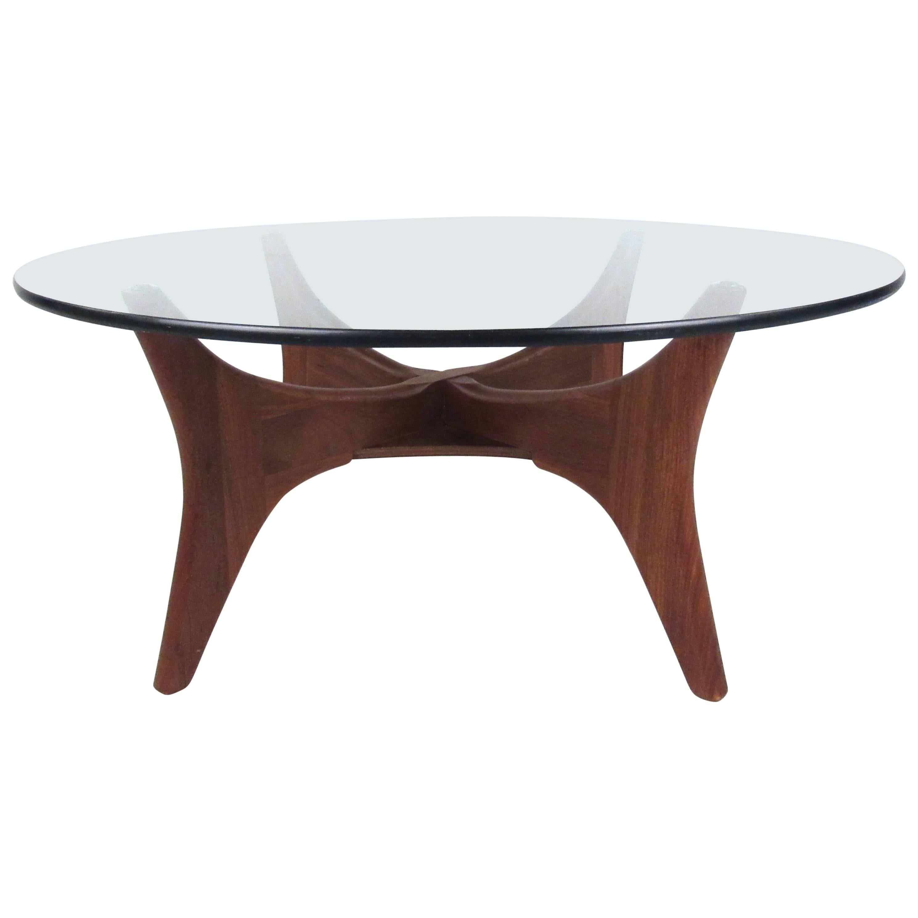 Mid-Century Modern Adrian Pearsall Style Sculpted Walnut Coffee Table