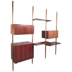 Mid-Century Modern Teak Omnia Modular Wall Unit by George Nelson