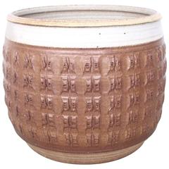 Textured Stoneware Bob Kinzie Planter Pot