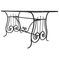 Iron Lyre Garden Table 1