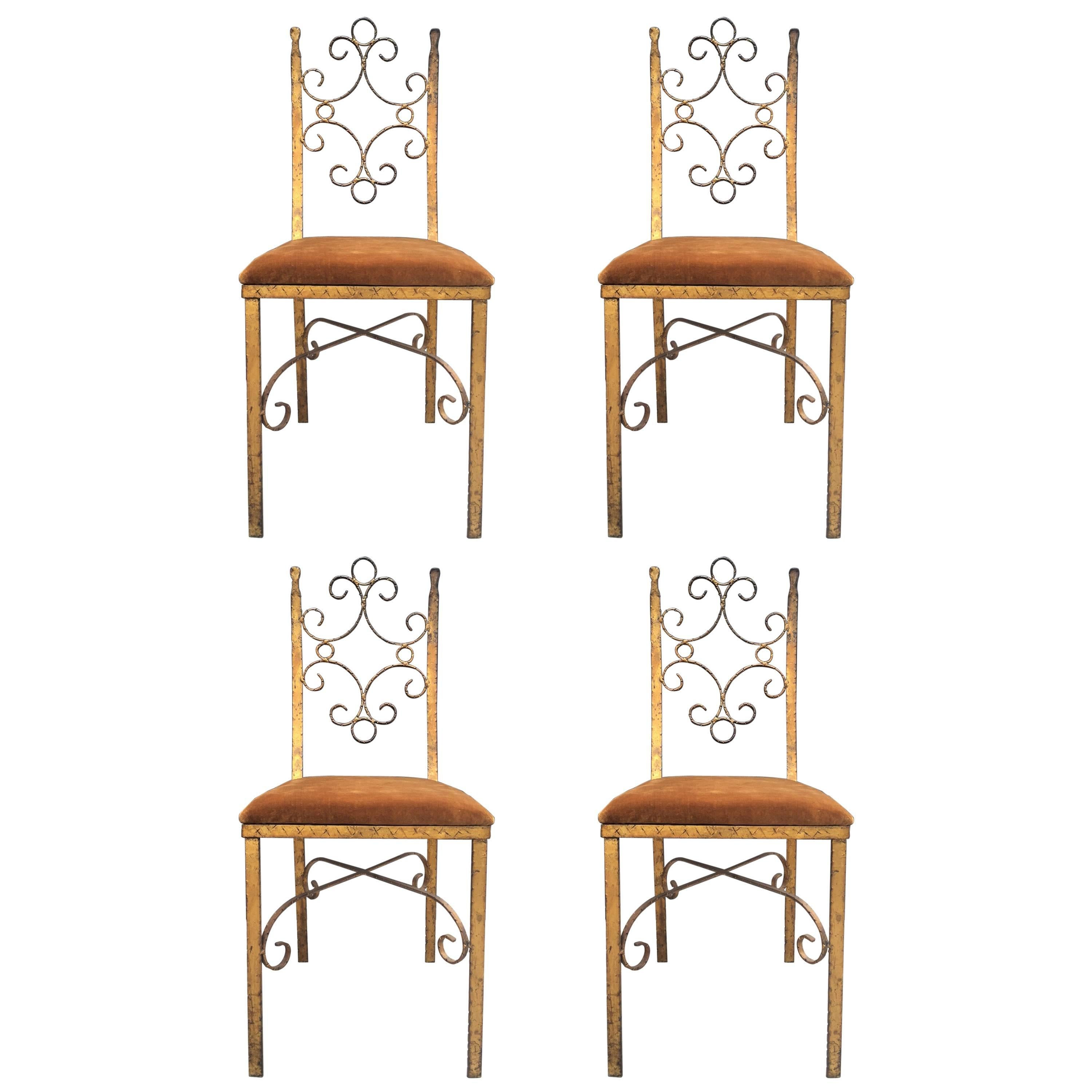 Wrought Iron Dining Room Chairs 48 For Sale at 1stdibs