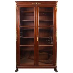 Antique 19th Century French Second Empire Mahogany Bookcase