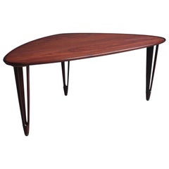 Tripod Coffee Table in Teak, BC Mobler, 1950s