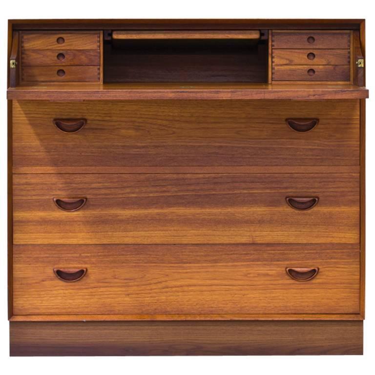 Dresser with Built in Vanity by Hvidt and Molgaard at 1stDibs