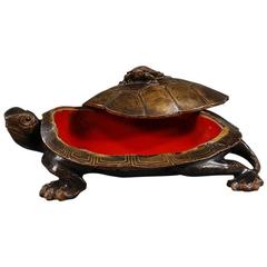 Early 19th Century Japanese Lacquered Turtle