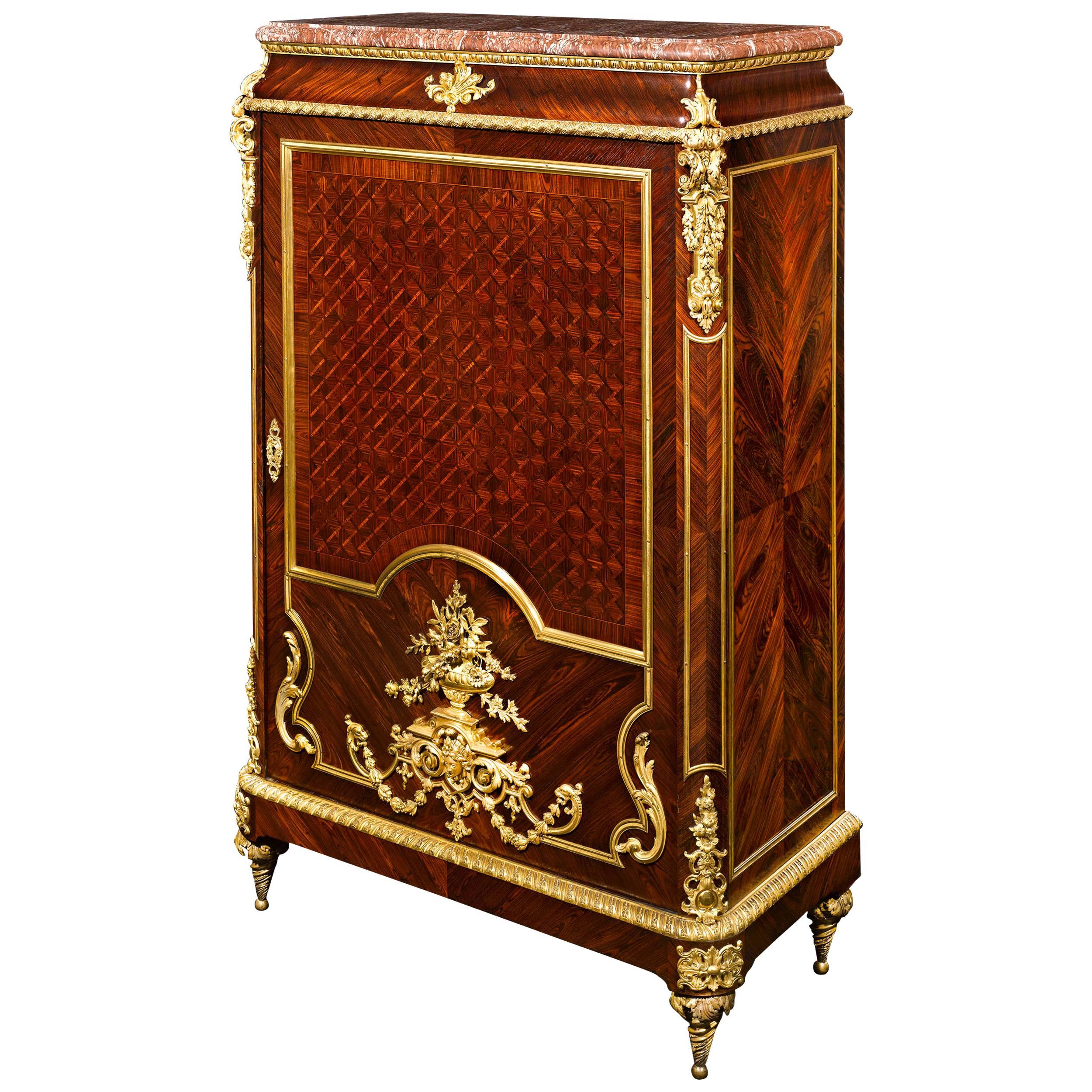 Louis XIV Inspired French Linen Press