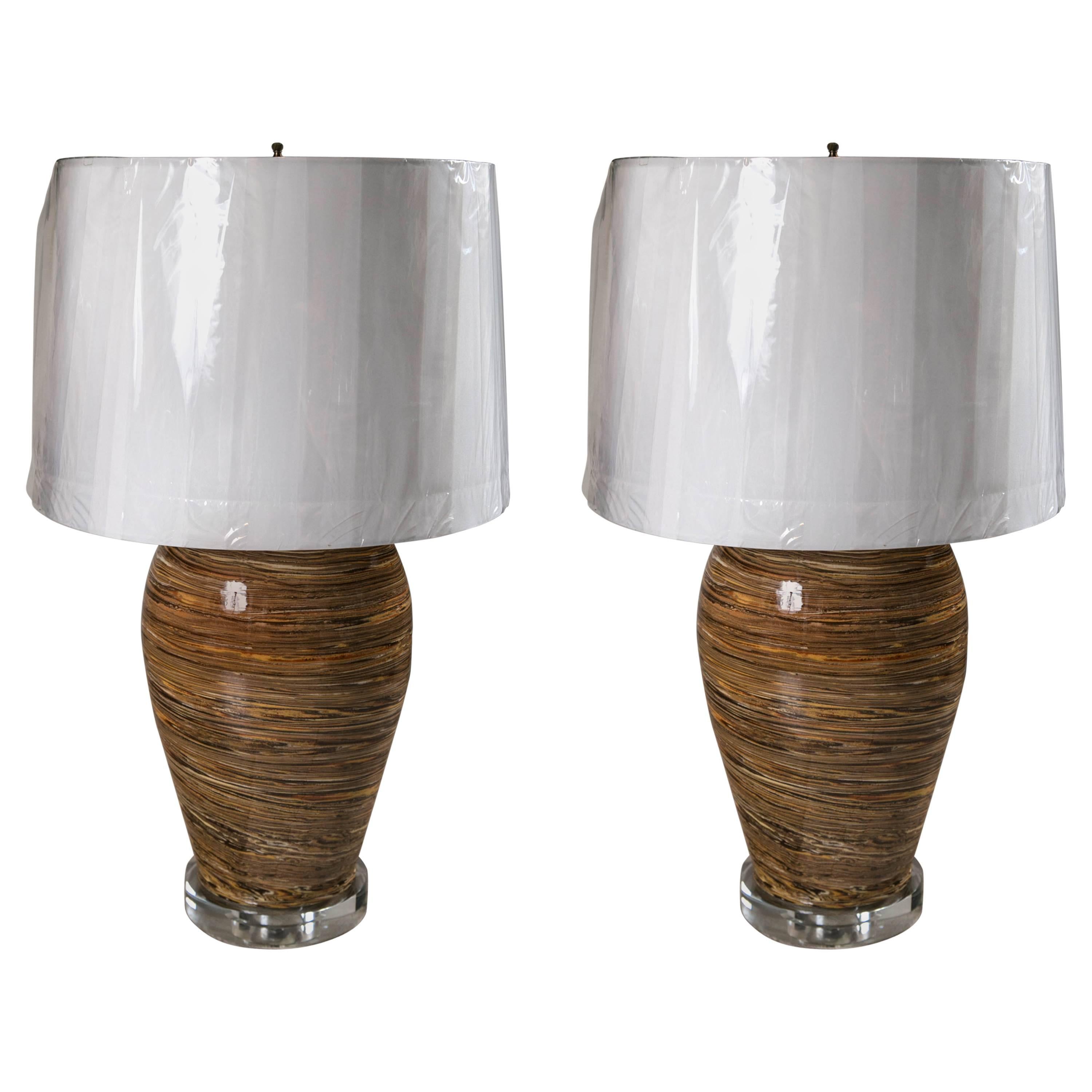 Apt Pottery Lamps For Sale