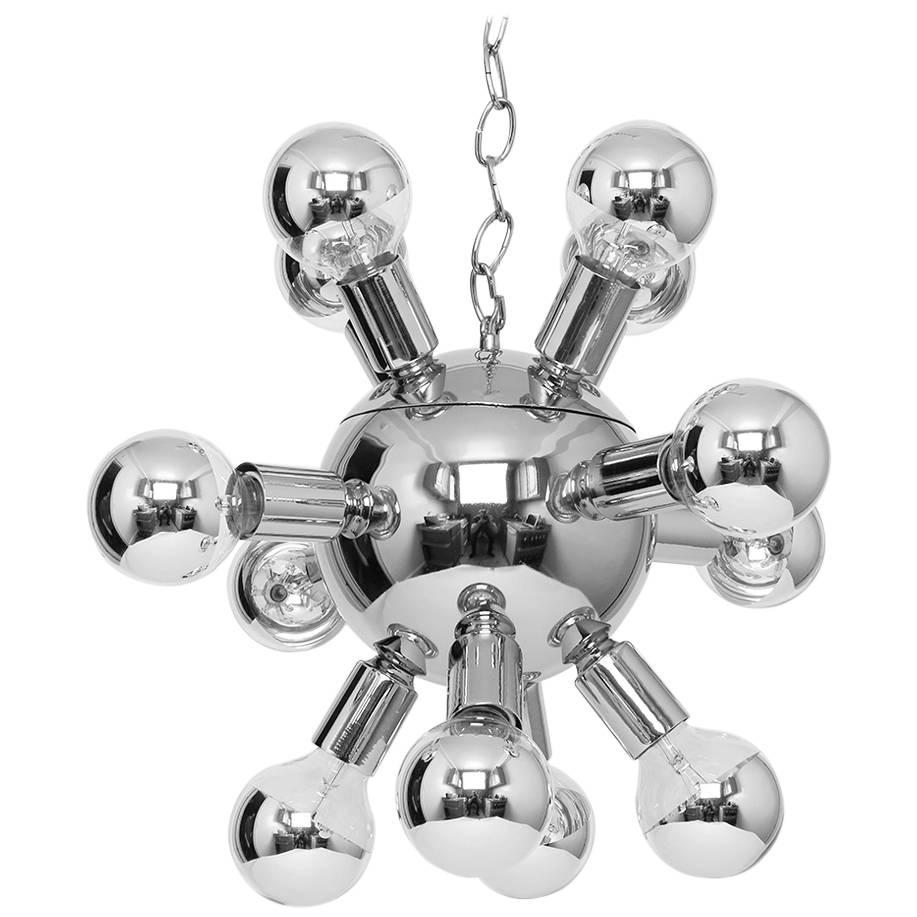 Chrome Bubble Sputnik Chandelier For Sale at 1stDibs