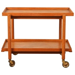 Mid-Century Teak Danish Bar Cart