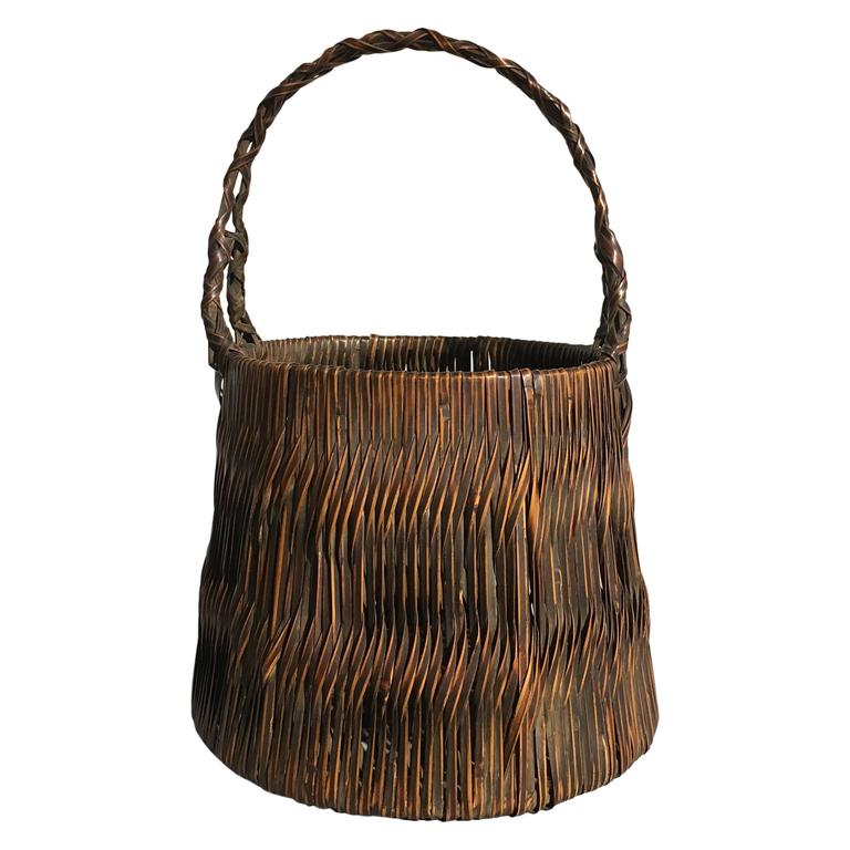 Stunning Japanese Ikebana Basket For Sale at 1stdibs