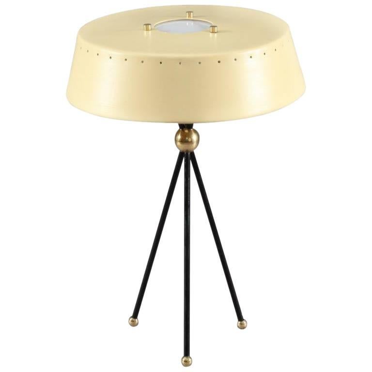 Charming Tripod Table Lamp Attributed Arredoluce, Italy, 1950