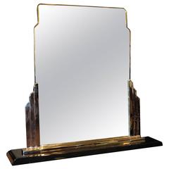 Antique Skyscraper Table Mirror by Norman Bel Geddes