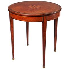 19th Century French Burr Yew Occasional Table 9