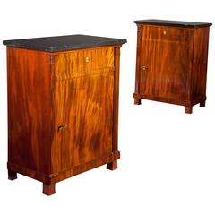 Pair of French Empire Mahogany Side Cabinets 7