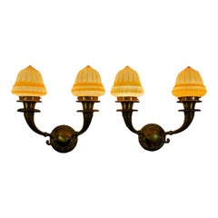 Pair of Edwardian Two-Arm Sconces ca. 1920's