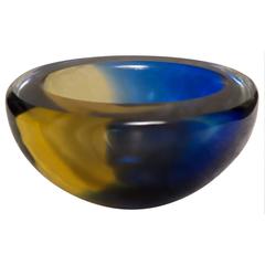 Cendrier en verre de Murano signé Venini