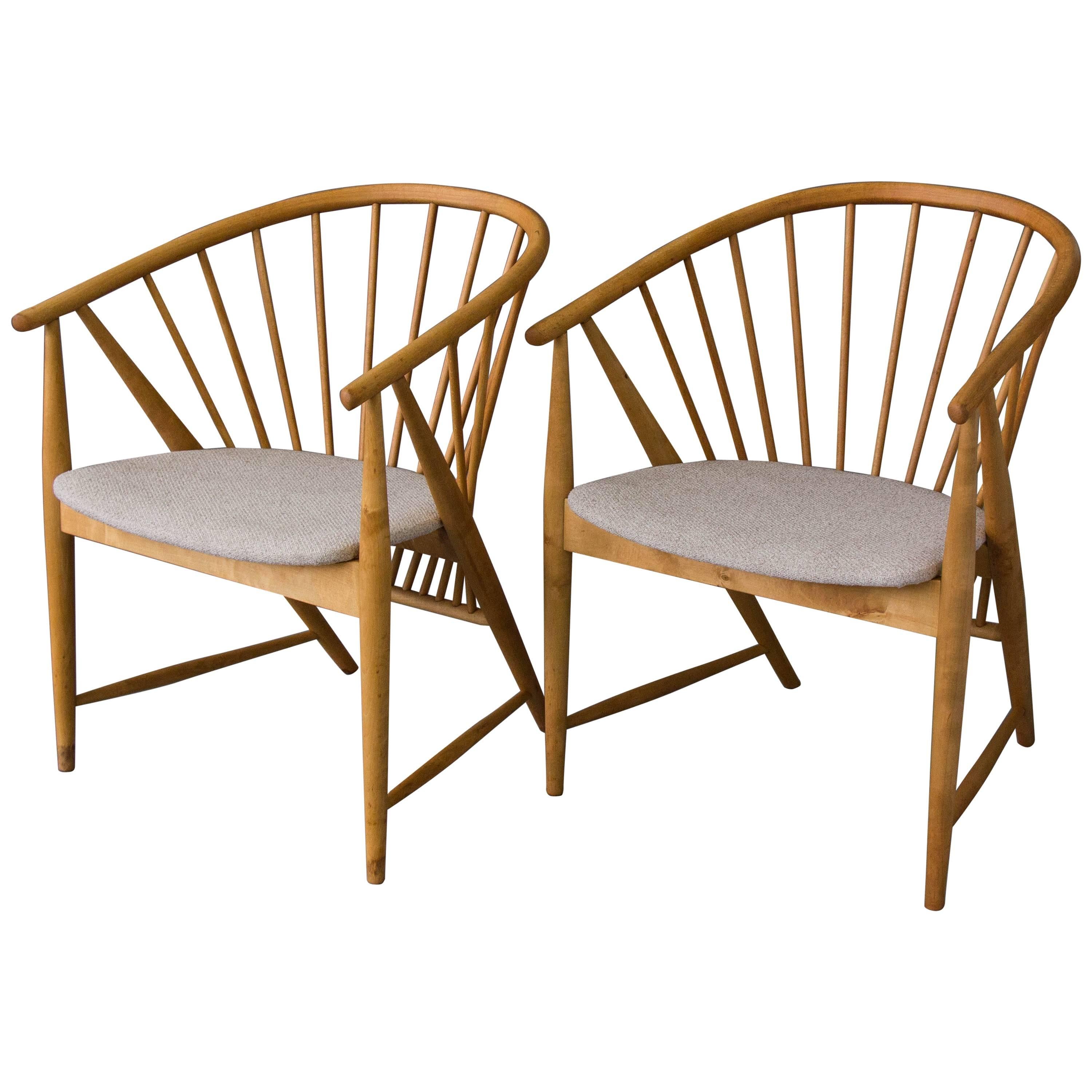 Pair of 'Sun Feather' Armchairs by Sonna Rosen
