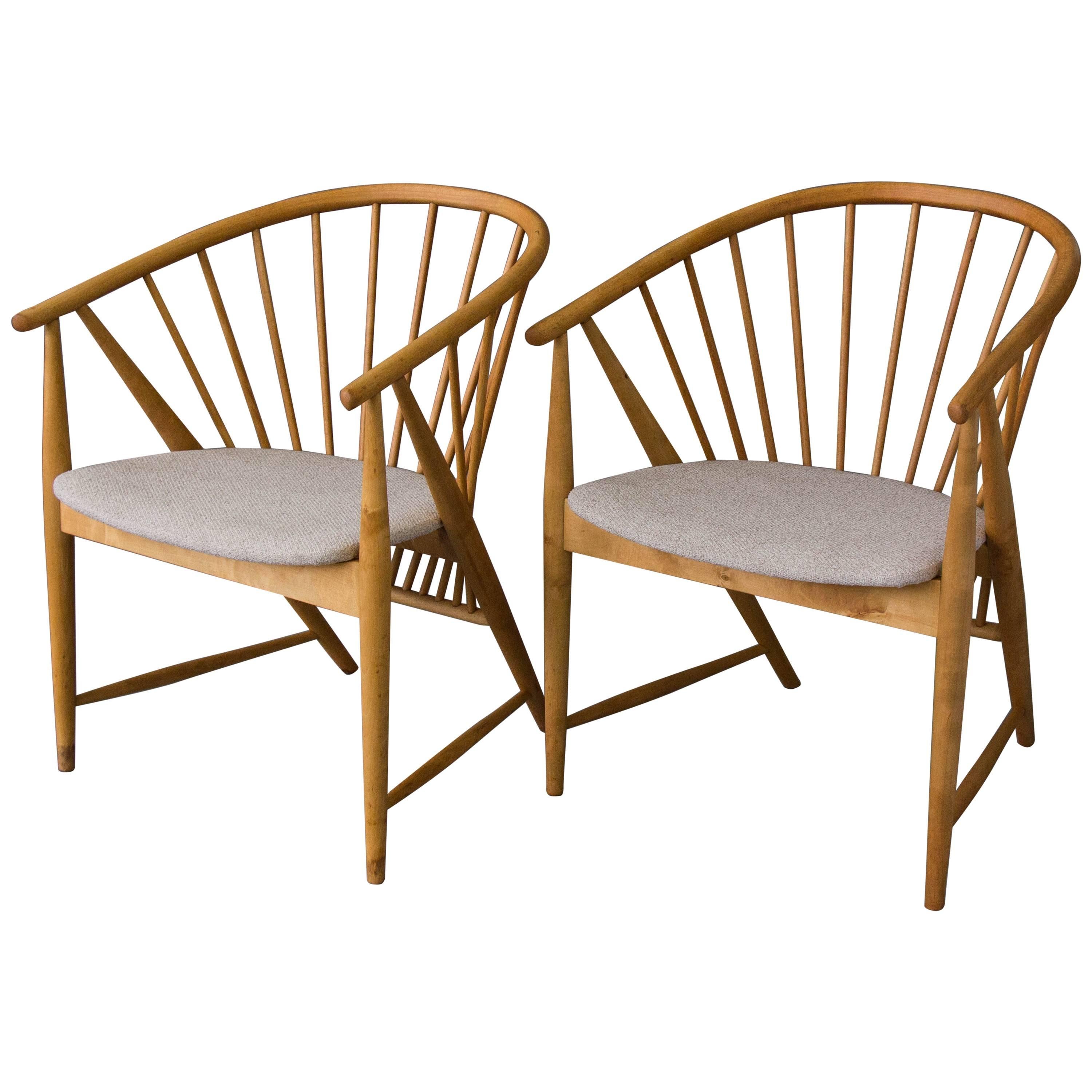 Pair of 
Sun Feather
 Armchairs by Sonna Rosen