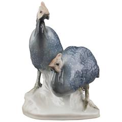 Rörstrand Porcelain Figurine by W. Lindström, Turkeys