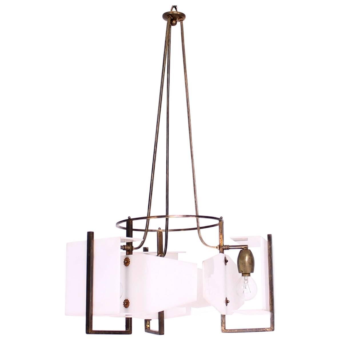 Italian Modernism Vintage Chandelier