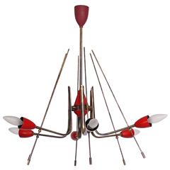Mid-Century Modern Italian Sputnik Chandelier 8