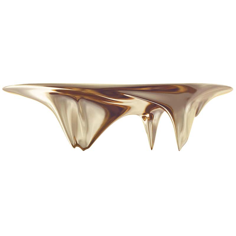 MAD Martian Dining Table Small Gold 12-Seat Customizable MAD Architects ...